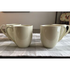 1831 Gorham Barela Classically Modern Bone China Coffee Mugs Cups Cream Set Of 4